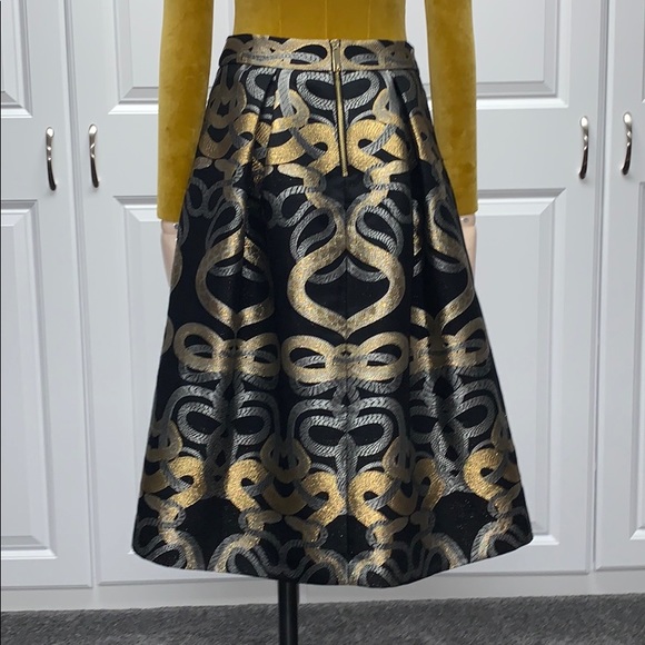 Ted Baker metallic snake print skirt - Picture 4 of 9
